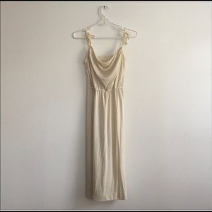 Vintage Midi Dress with Shoulder Ties
